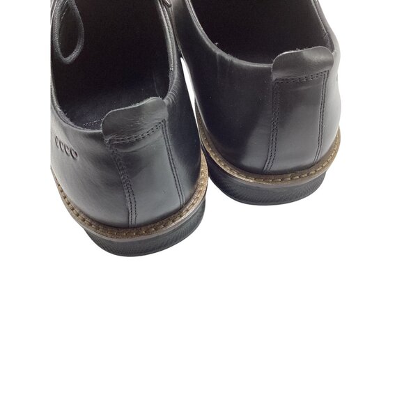 Ecco Mens Dress Shoes Black Leather Lace-Up Derby Style  Size 46, US 12*NWOB - Picture 4 of 14